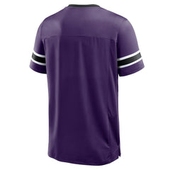 Baltimore Ravens Hometown Premium Hashmark V-Neck T-Shirt Purple | Fanatics