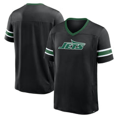 New York Jets Redzone Hashmark V-Neck T-Shirt Black | Fanatics