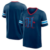Houston Texans Redzone Hashmark V-Neck T-Shirt Navy | Fanatics