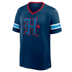 Houston Texans Redzone Hashmark V-Neck T-Shirt Navy | Fanatics