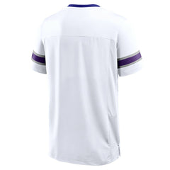 Minnesota Vikings Redzone Hashmark V-Neck T-Shirt White | Fanatics