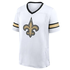 New Orleans Saints Redzone Hashmark V-Neck T-Shirt White | Fanatics