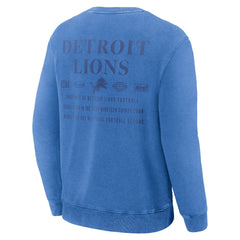Detroit Lions Deep Route Pullover Sweatshirt Blue | Fanatics