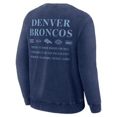 Denver Broncos Deep Route Pullover Sweatshirt Navy | Fanatics