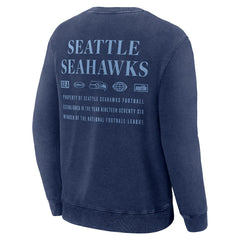Seattle Seahawks Deep Route Pullover Sweatshirt Navy | Fanatics