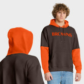 Cleveland Browns Helmet Retro Pullover Hoodie Brown | Fanatics