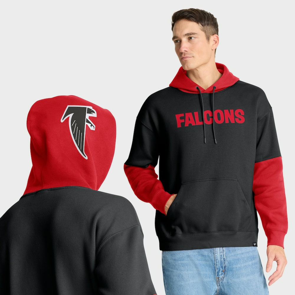 Atlanta Falcons Helmet Retro Pullover Hoodie Black | Fanatics