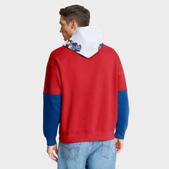 New England Patriots Helmet Retro Pullover Hoodie Red | Fanatics