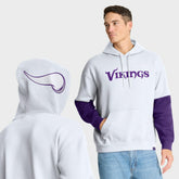 Minnesota Vikings Helmet Alt Pullover Hoodie White | Fanatics