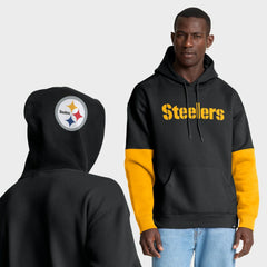 Pittsburgh Steelers Helmet Pullover Hoodie Black | Fanatics