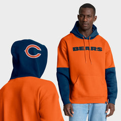 Chicago Bears Helmet Pullover Hoodie Orange | Fanatics