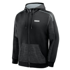 Las Vegas Raiders Checkdown Pass Full-Zip Hoodie Black | Fanatics