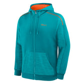 Miami Dolphins Checkdown Pass Full-Zip Hoodie Aqua | Fanatics