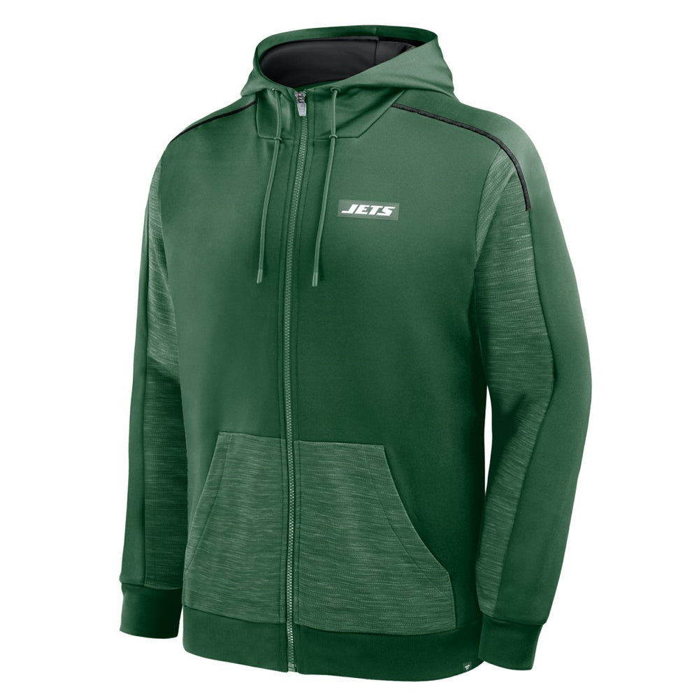 New York Jets Checkdown Pass Full-Zip Hoodie Green | Fanatics