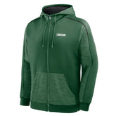 New York Jets Checkdown Pass Full-Zip Hoodie Green | Fanatics