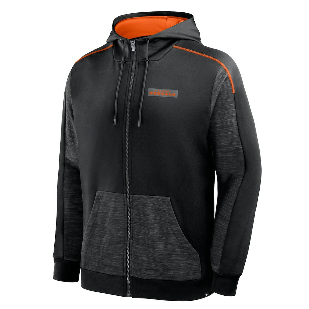 Cincinnati Bengals Checkdown Pass Full-Zip Hoodie Black | Fanatics