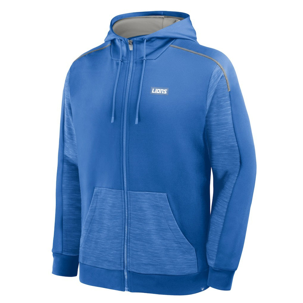 Detroit Lions Checkdown Pass Full-Zip Hoodie Blue | Fanatics