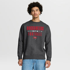 Tampa Bay Buccaneers Powerful Throw Legacy Pullover Sweatshirt Heather Pewter | Fanatics