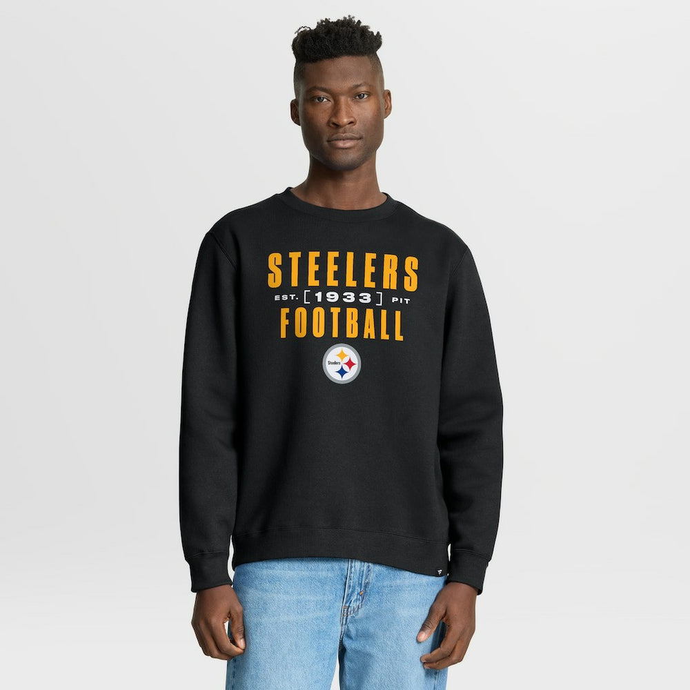 Pittsburgh Steelers Powerful Throw Legacy Pullover Sweatshirt Black | Fanatics