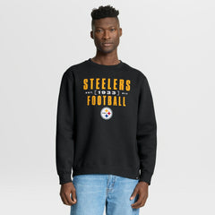 Pittsburgh Steelers Powerful Throw Legacy Pullover Sweatshirt Black | Fanatics