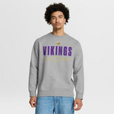 Minnesota Vikings Direct Handoff Legacy Pullover Sweatshirt Heather Gray | Fanatics