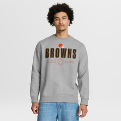 Cleveland Browns Direct Handoff Legacy Pullover Sweatshirt Heather Gray | Fanatics