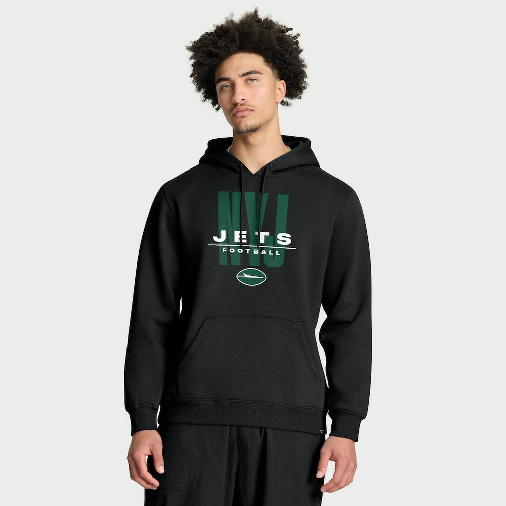 New York Jets Right Tackle Legacy Pullover Hoodie - Black | Fanatics