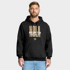 New Orleans Saints Right Tackle Legacy Pullover Hoodie - Black | Fanatics