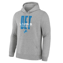 Detroit Lions Right Tackle Legacy Pullover Hoodie - Heather Gray | Fanatics