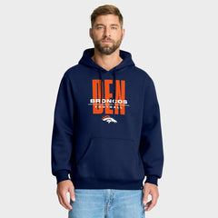 Denver Broncos Right Tackle Legacy Pullover Hoodie - Navy | Fanatics
