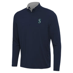 Seattle Mariners Antigua Content Quarter-Zip Top - MLB