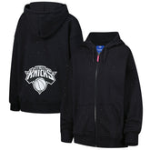 New York Knicks Terez Women's Oversized Allover Gemstone Full-Zip Hoodie Black - NBA