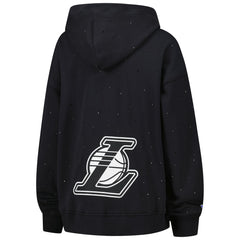Los Angeles Lakers Terez Women's Oversized Allover Gemstone Full-Zip Hoodie Black - NBA