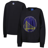 Golden State Warriors Terez Women's Gemstone Logo Pullover Sweatshirt Black - NBA