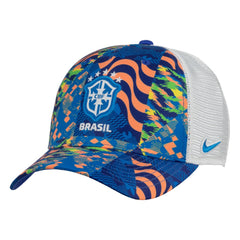 Brazil National Team Unisex Rise Printed Trucker Adjustable Hat Blue | Nike discount