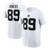 Brock Bowers Las Vegas Raiders Name & Number T-Shirt White | Nike for Sale
