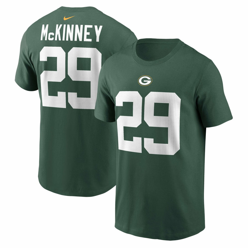 Xavier McKinney Green Bay Packers Name & Number T-Shirt Green | Nike for Sale