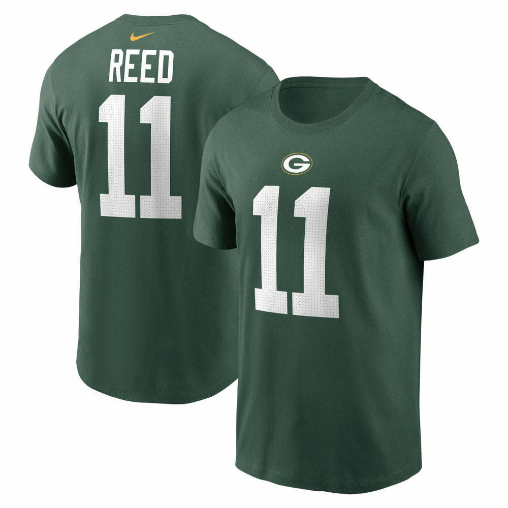 Jayden Reed Green Bay Packers Name & Number T-Shirt Green | Nike for Sale