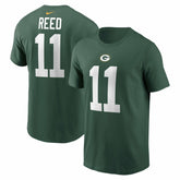 Jayden Reed Green Bay Packers Name & Number T-Shirt Green | Nike for Sale
