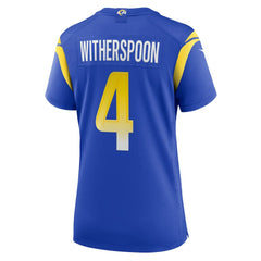 Ahkello Witherspoon Los Angeles Rams Women's Team Game Jersey Royal | Nike for Sale