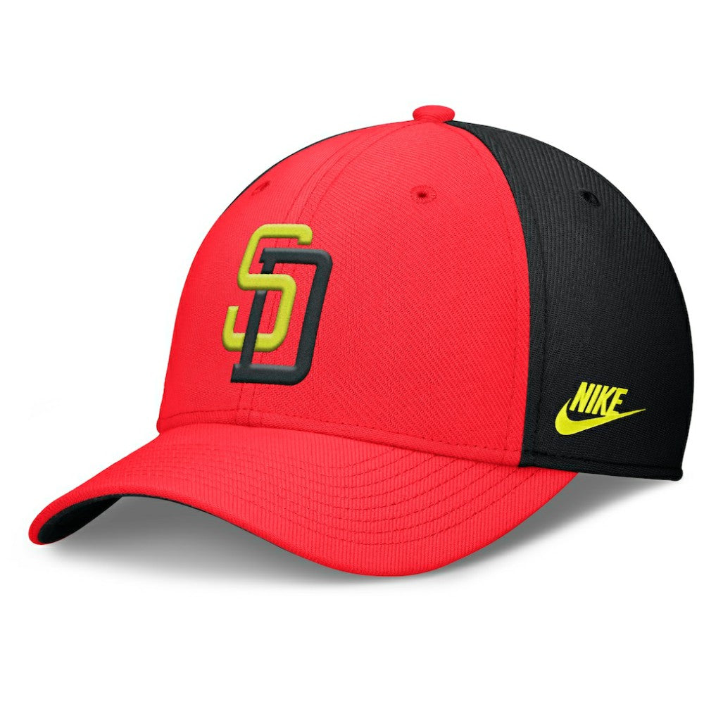 San Diego Padres Nike Neon 90s Rise SwooshFlex Hat - MLB