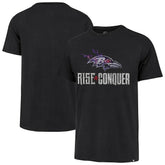 Baltimore Ravens '47 Rise and Conquer Franklin T-Shirt Black | 47 brand