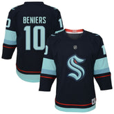 Matty Beniers Seattle Kraken Youth Alternate Replica Player Jersey - Navy - NHL