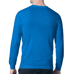 Detroit Lions Starter Four Team Name Retro Logo Long Sleeve T-Shirt Blue | NFL