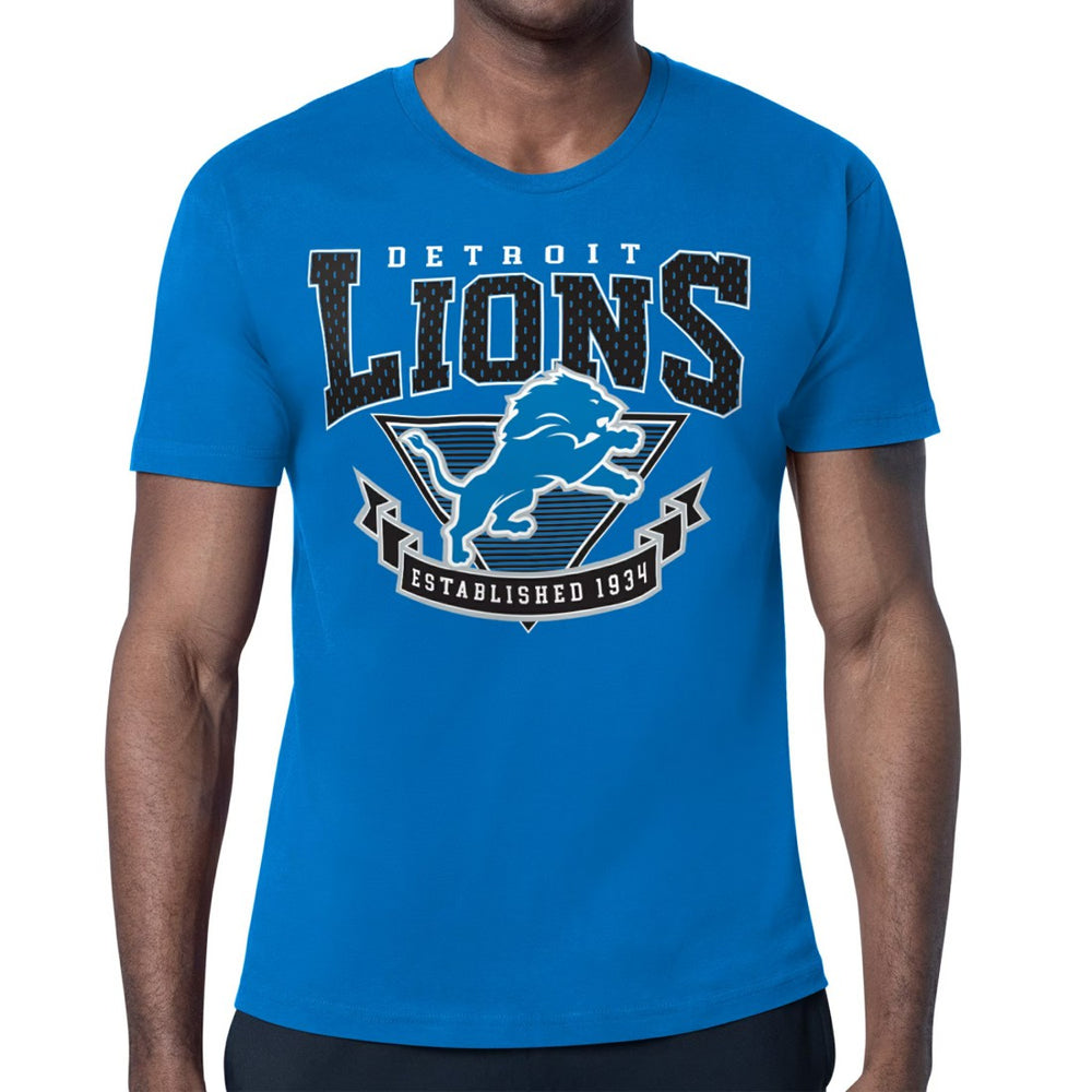 Detroit Lions Starter '80s Inspired Team Logo T-Shirt Blue | NFL