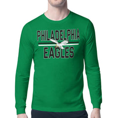 Philadelphia Eagles Starter Retro Team Logo Long Sleeve T-Shirt Kelly Green | NFL