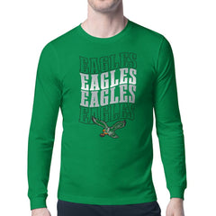Philadelphia Eagles Starter Retro Team Logo Long Sleeve T-Shirt Kelly Green | NFL