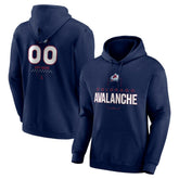 Colorado Avalanche Personalized Name & Number Midfielder Pullover Hoodie - Navy - NHL