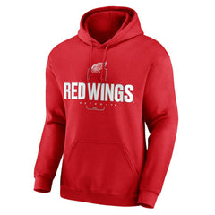 Detroit Red Wings Personalized Name & Number Midfielder Pullover Hoodie - Red - NHL