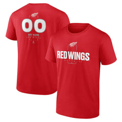 Detroit Red Wings Personalized Name & Number Midfielder T-Shirt - Red - NHL